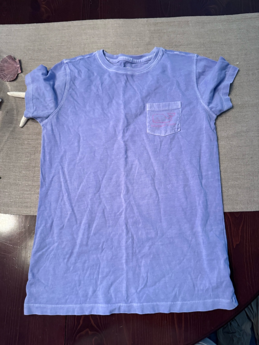 Vineyard vines periwinkle blue garment dyed t shirt XXS